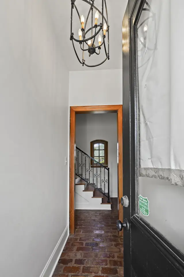 Interior stair to the bonus room over the garage